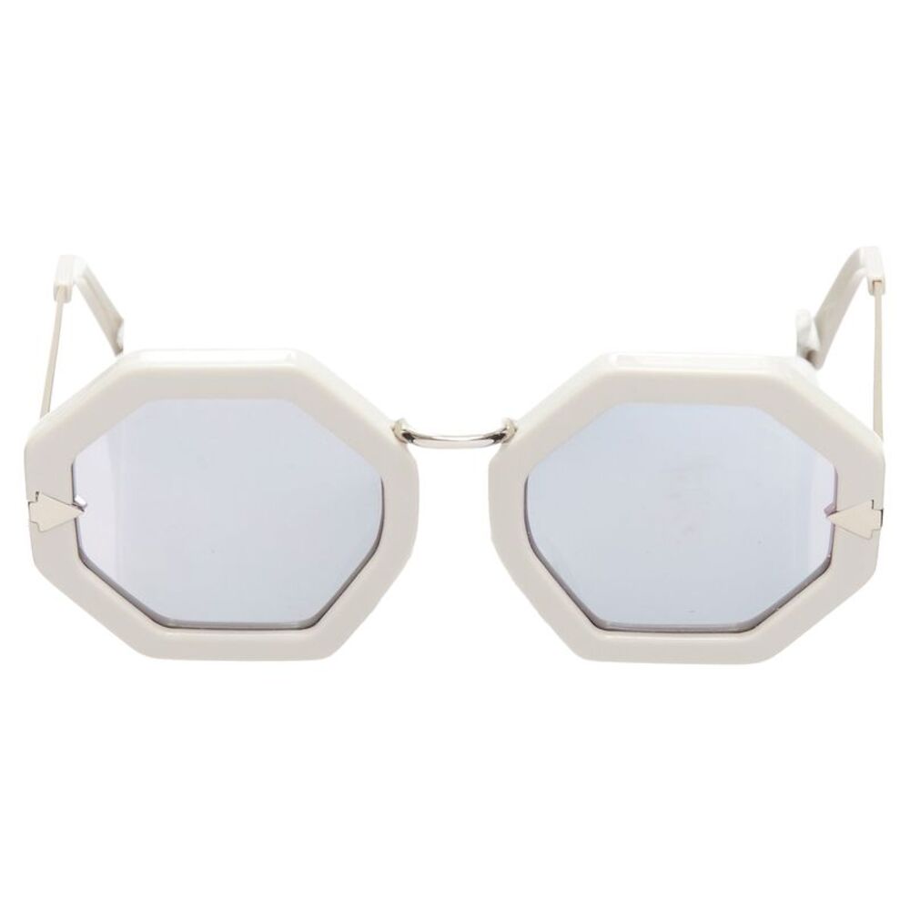 Karen Walker Moon Disco Acetate Handmade Hexagon Arrow Sunglasses - Picture 3 of 6